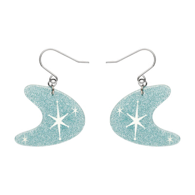 Erstwilder Essentials Atomic Boomerang Glitter Drop Earrings (4 Colorways)