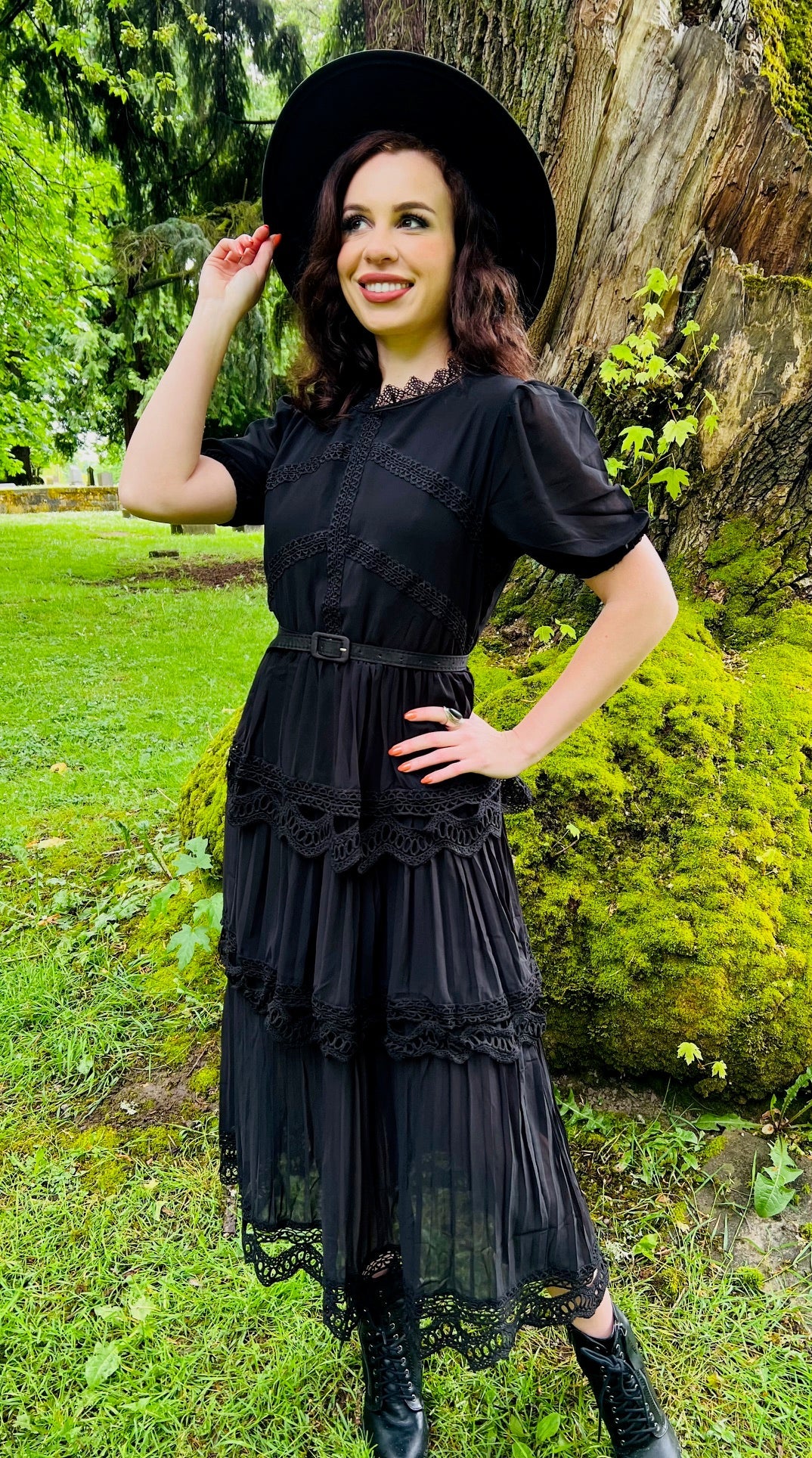 goth garden party dress Annabel - Romantic Cottage Tiered Web Collection: Corset Our classic custom lace. Shop Girls Christmas Dresses: Color:Fuscia