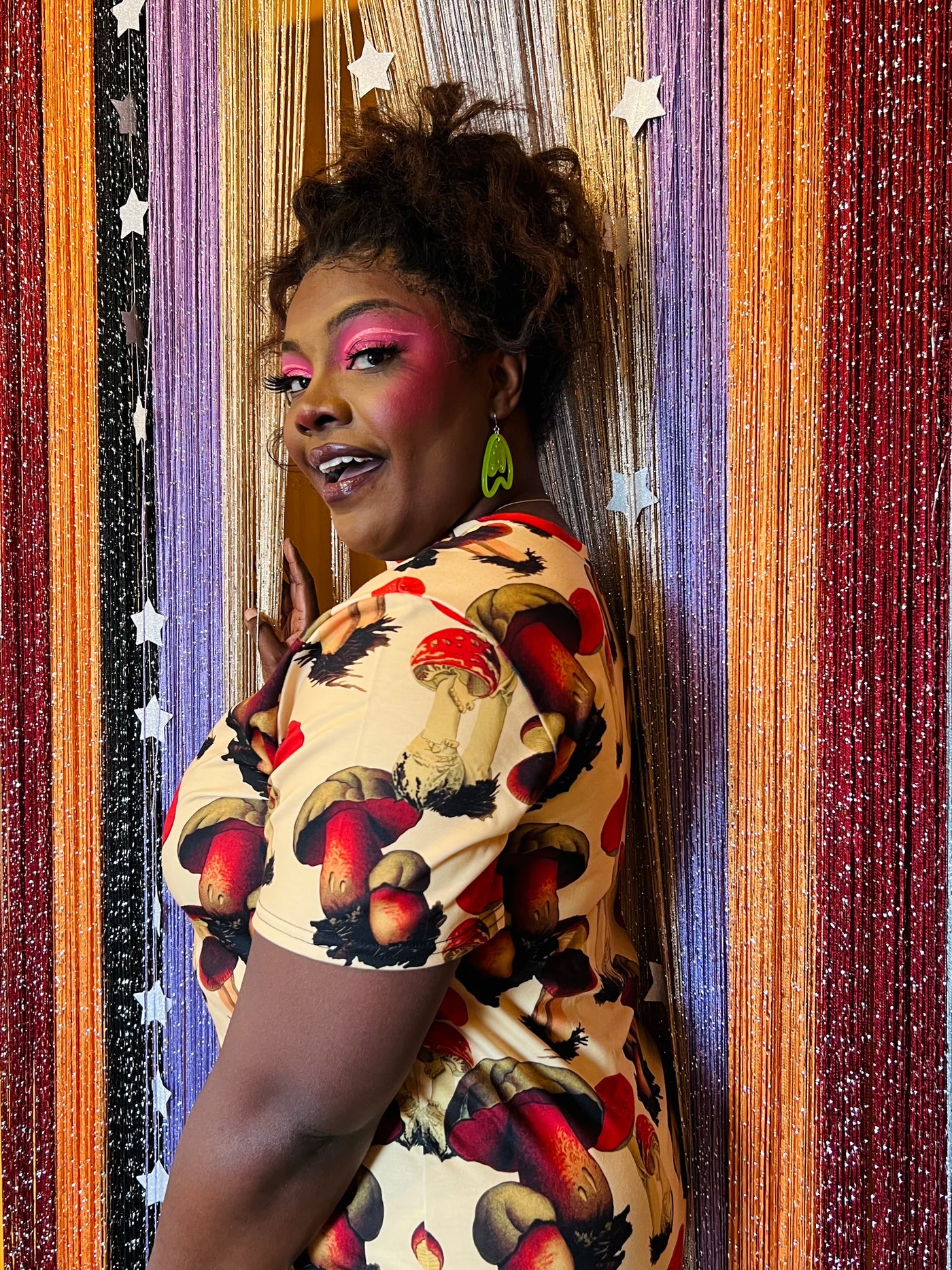 Fanciful Fungi T-Shirt Dress