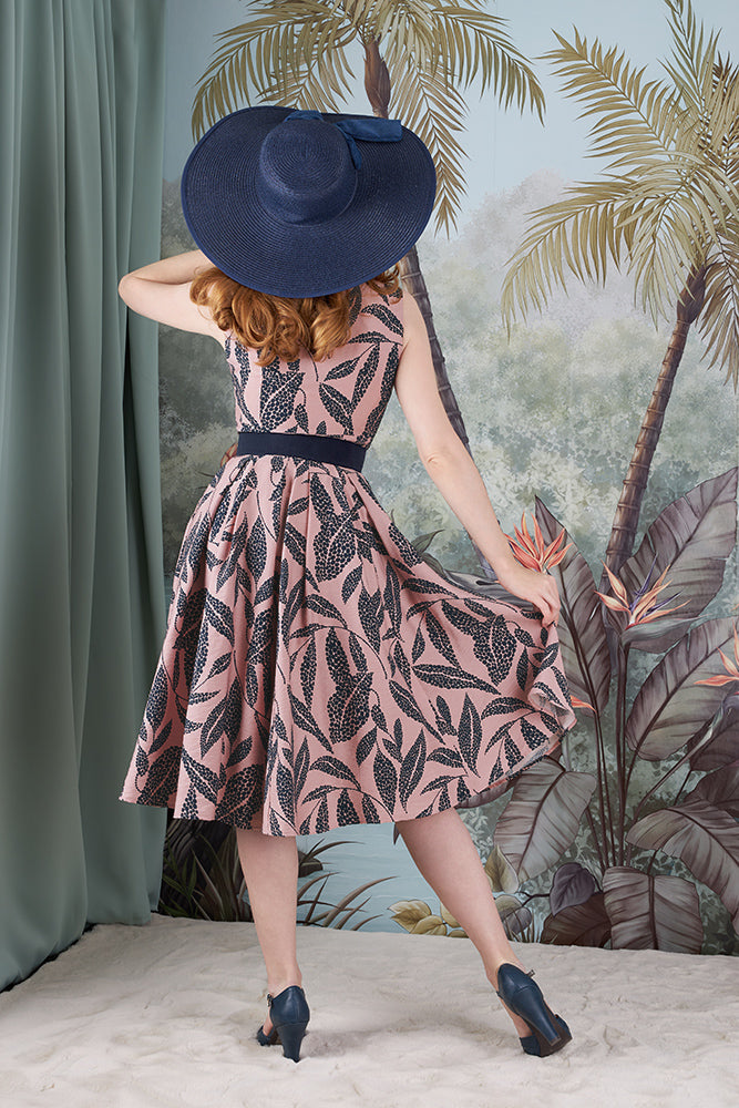 Kaylin-Lee Floral Crepe Swing Dress