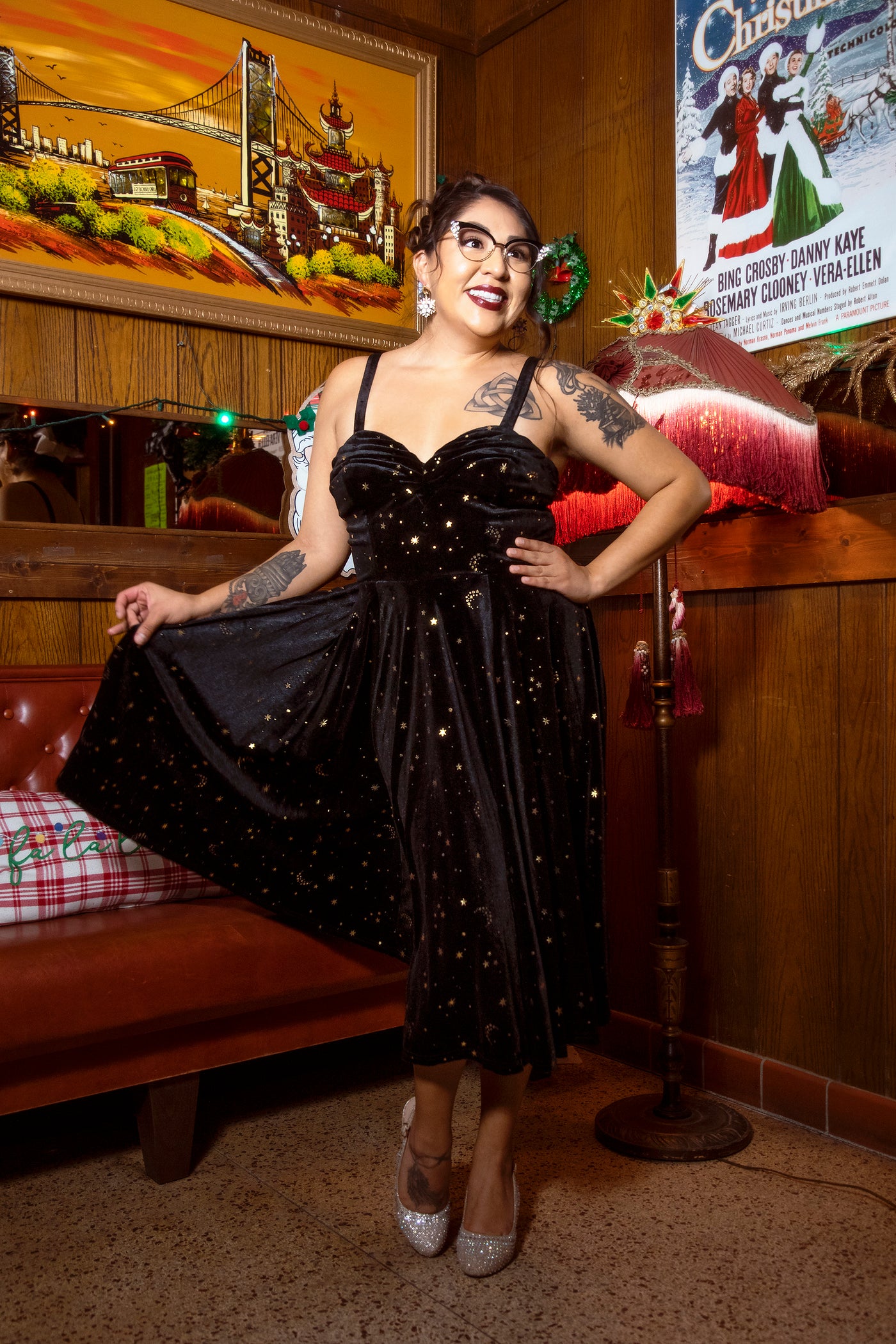 Lunar Luxe Velvet Dress