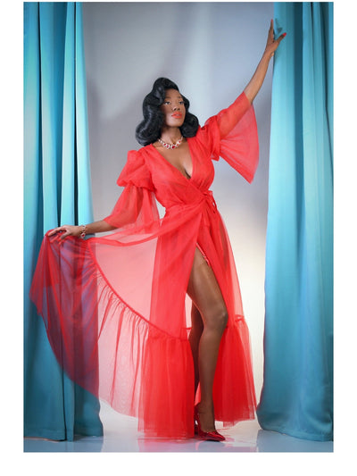 Timeless Temptress Tulle Robe Dress (3 Colorways) PREORDER