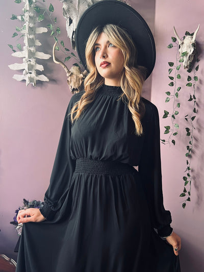 Dorothea Classic Boho Shirred Witch Dress PREORDER