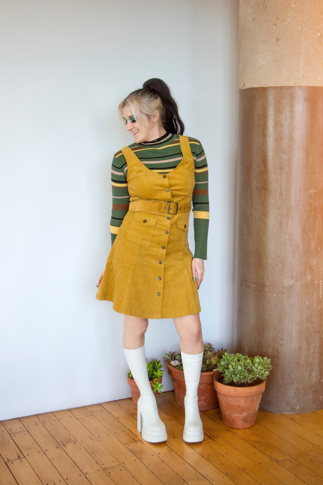 70s corduroy dress outlet