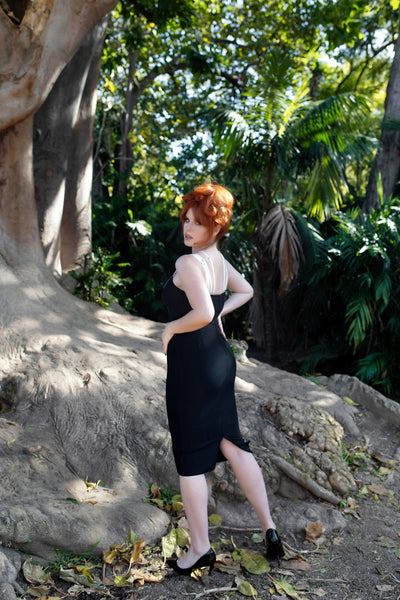 Cobbweb Embroidered Bandage Dress