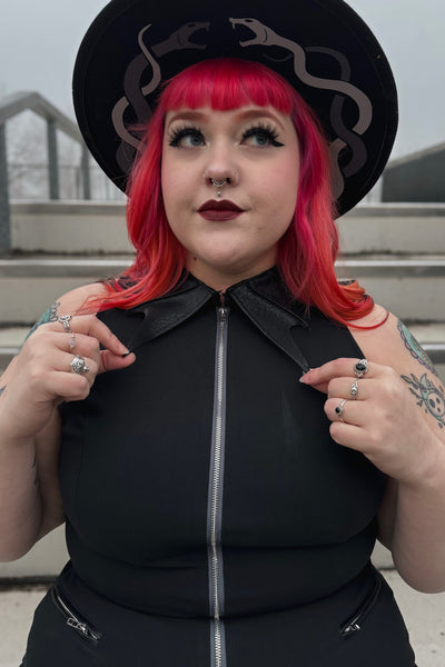 Melinda Bat Collar Romper