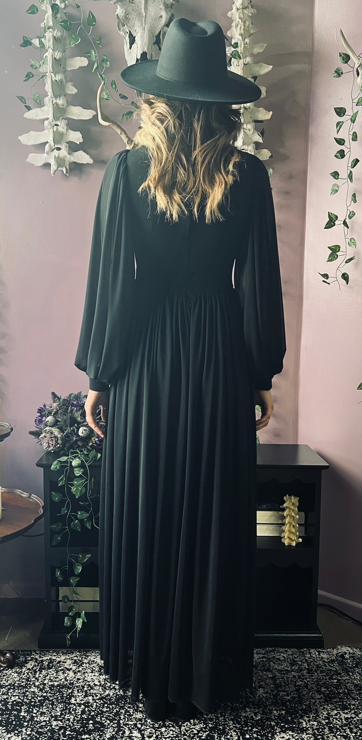 Minerva Hauntingly Dramatic Mesh Maxi Dress with Built In Shorts PREORDER