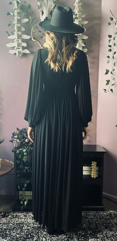 Minerva Hauntingly Dramatic Mesh Maxi Dress with Built In Shorts PREORDER