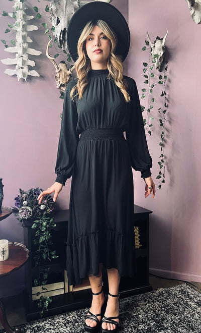 Dorothea Classic Boho Shirred Witch Dress PREORDER