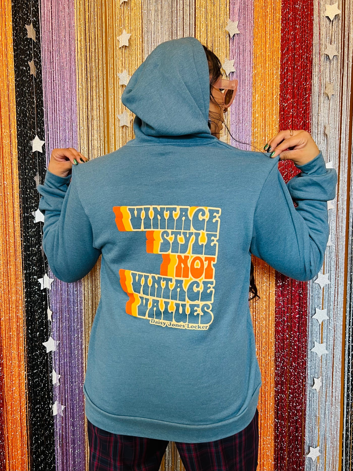 Vintage Style NOT Vintage Values Pullover Hoodie