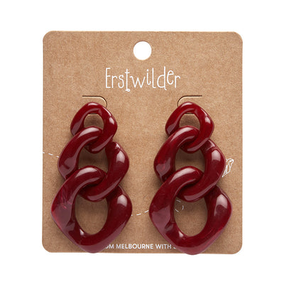 Erstwilder X Iris Apfel  Statement Marble Chain Earrings (3 Colorways)