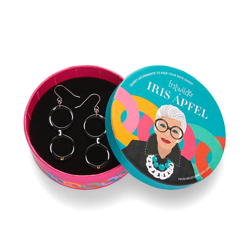 Erstwilder X Iris Apfel Spectacular Spectacles Iris Drop Earrings