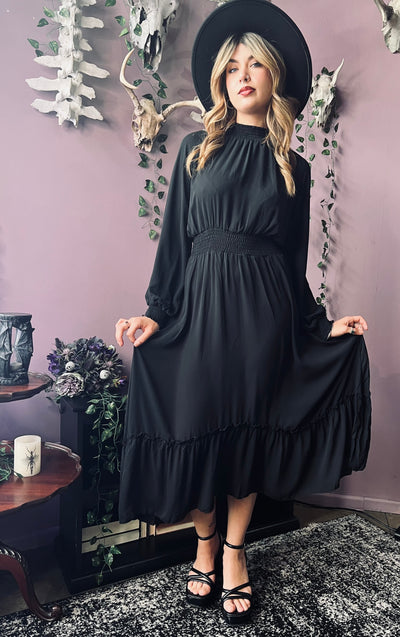 Dorothea Classic Boho Shirred Witch Dress PREORDER