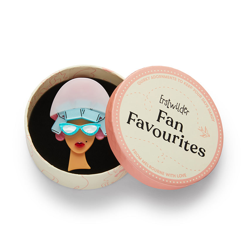 Erstwilder Fancy New ‘Do’ Brooch (2 Skin Tones)