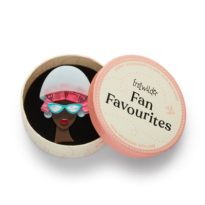 Erstwilder Fancy New ‘Do’ Brooch (2 Skin Tones)