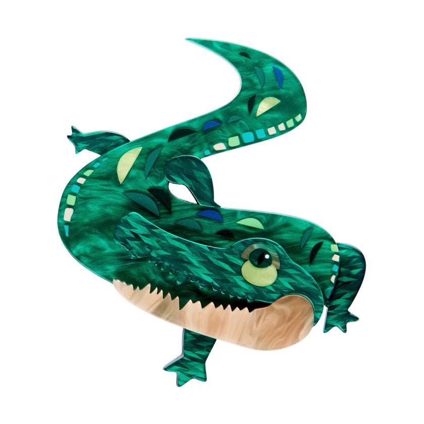 Erstwilder X Pete Cromer The Ancient Alligator Brooch