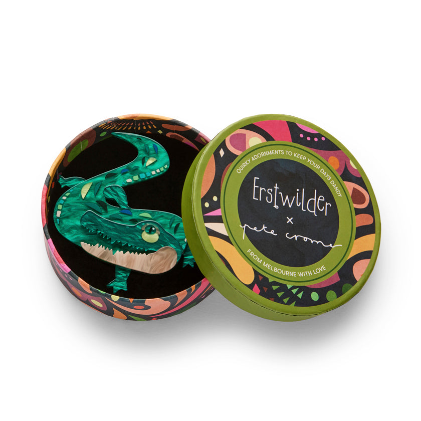 Erstwilder X Pete Cromer The Ancient Alligator Brooch