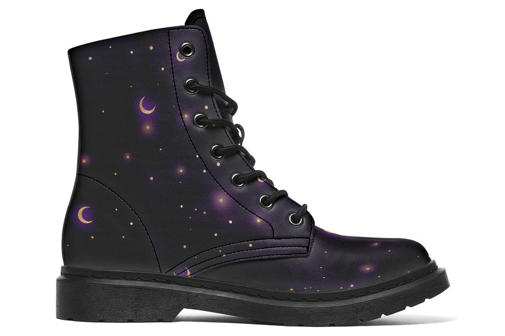 Vegan Ankle Boots in Starry Night