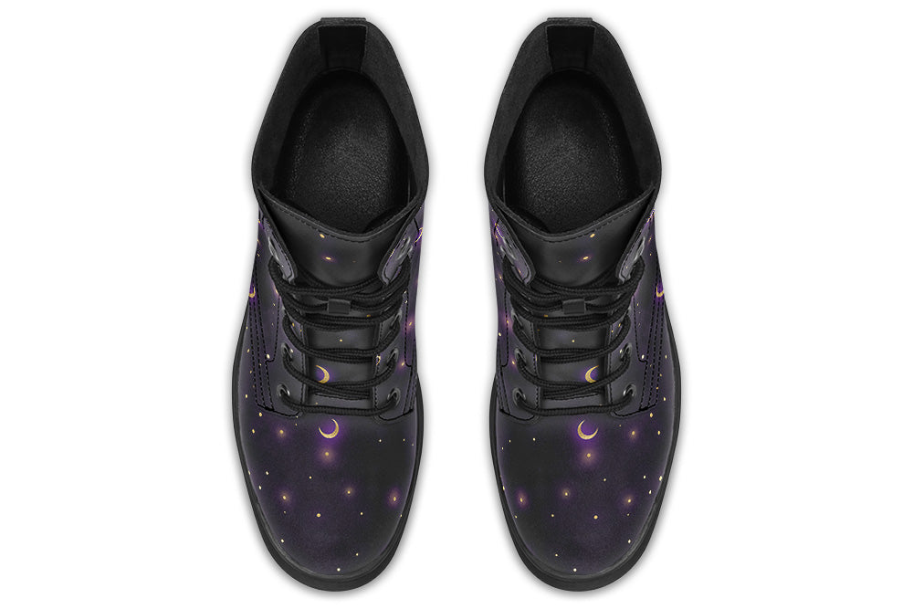 Vegan Ankle Boots in Starry Night