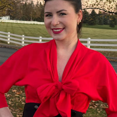 Giselle Blouse with Tie Bow (2 Colorways)