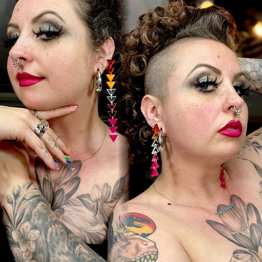 Lesbian Triangle Dangles