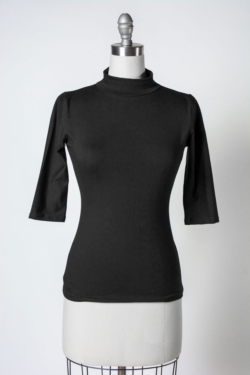 Denise Top 3/4 Sleeve in Black