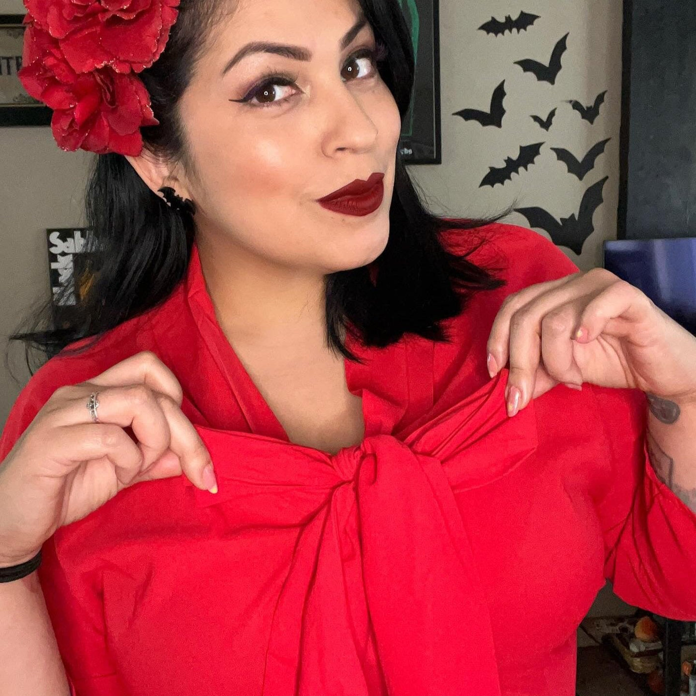 Giselle Blouse with Tie Bow (2 Colorways)