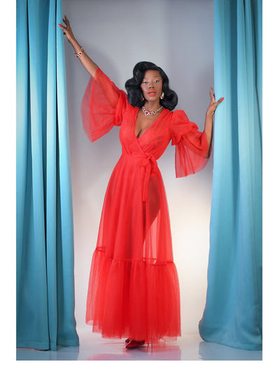 Timeless Temptress Tulle Robe Dress (3 Colorways) PREORDER