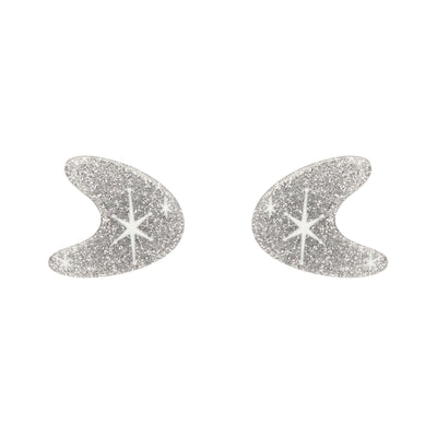 Erstwilder Essentials Atomic Boomerang Glitter Stud Earrings (4 Colorways)