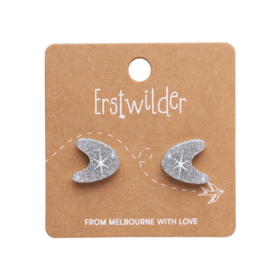 Erstwilder Essentials Atomic Boomerang Glitter Stud Earrings (4 Colorways)