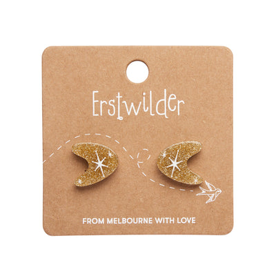 Erstwilder Essentials Atomic Boomerang Glitter Stud Earrings (4 Colorways)