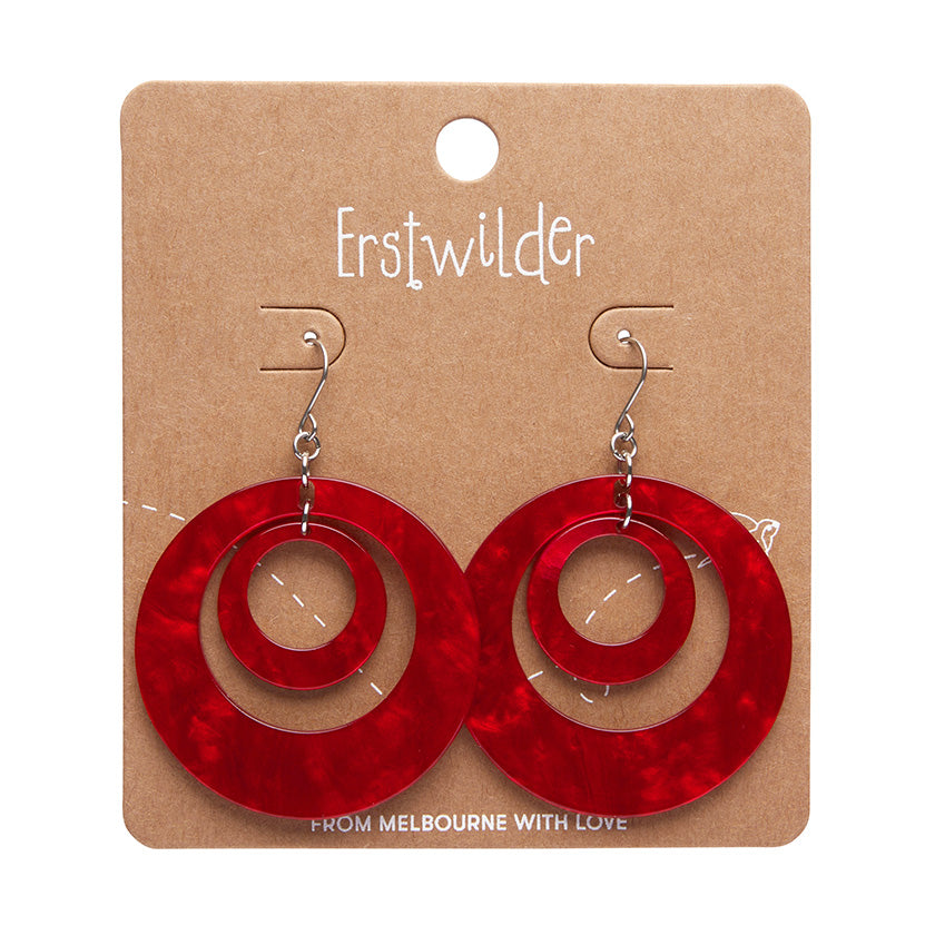 Erstwilder Essentials Double Hoop Drop Earring (7 Colors)