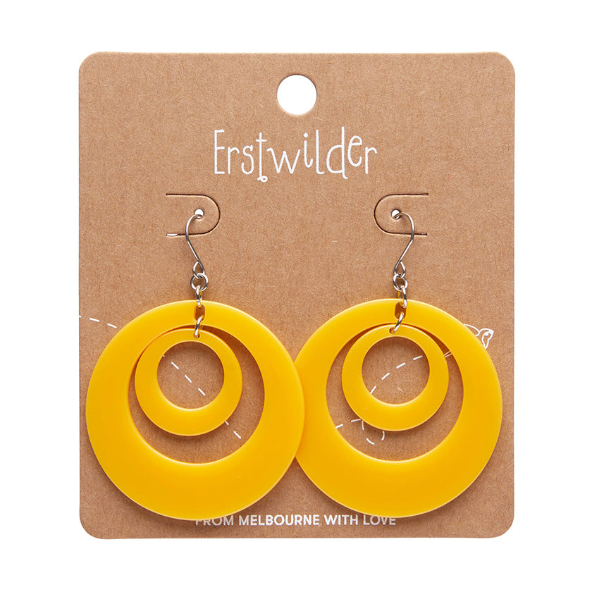 Erstwilder Essentials Double Hoop Drop Earring (7 Colors)