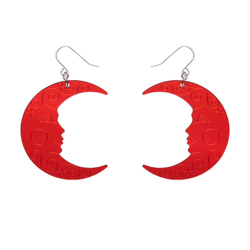 Erstwilder Essentials Moon Mirror Drop Earrings (3 Colorways)