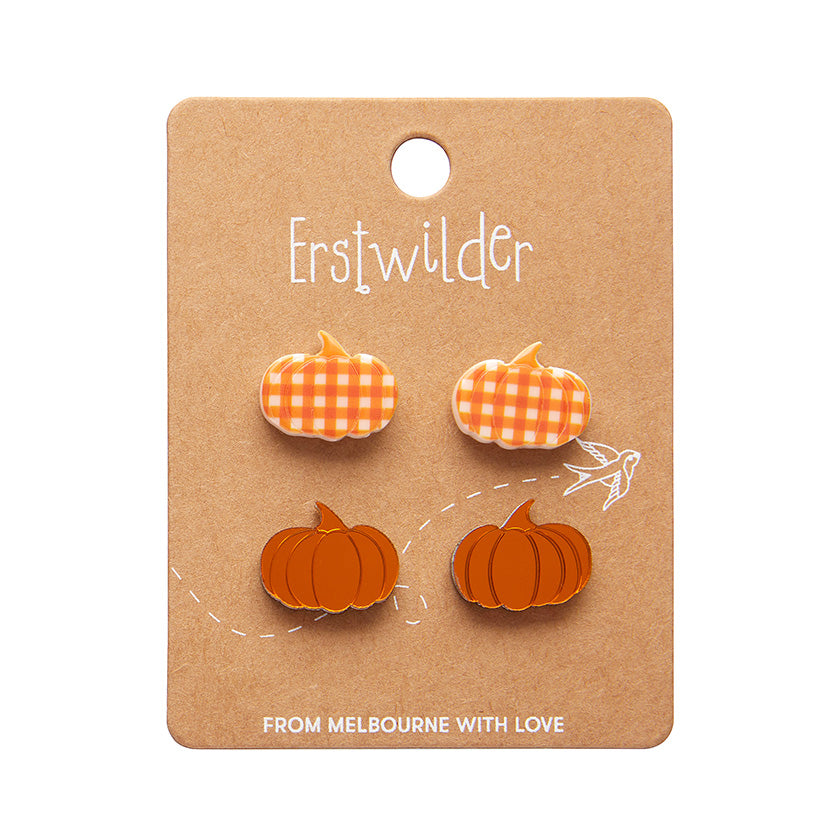 Erstwilder Essentials  Pumpkin Patch Stud Earrings Set (2 Colorways)