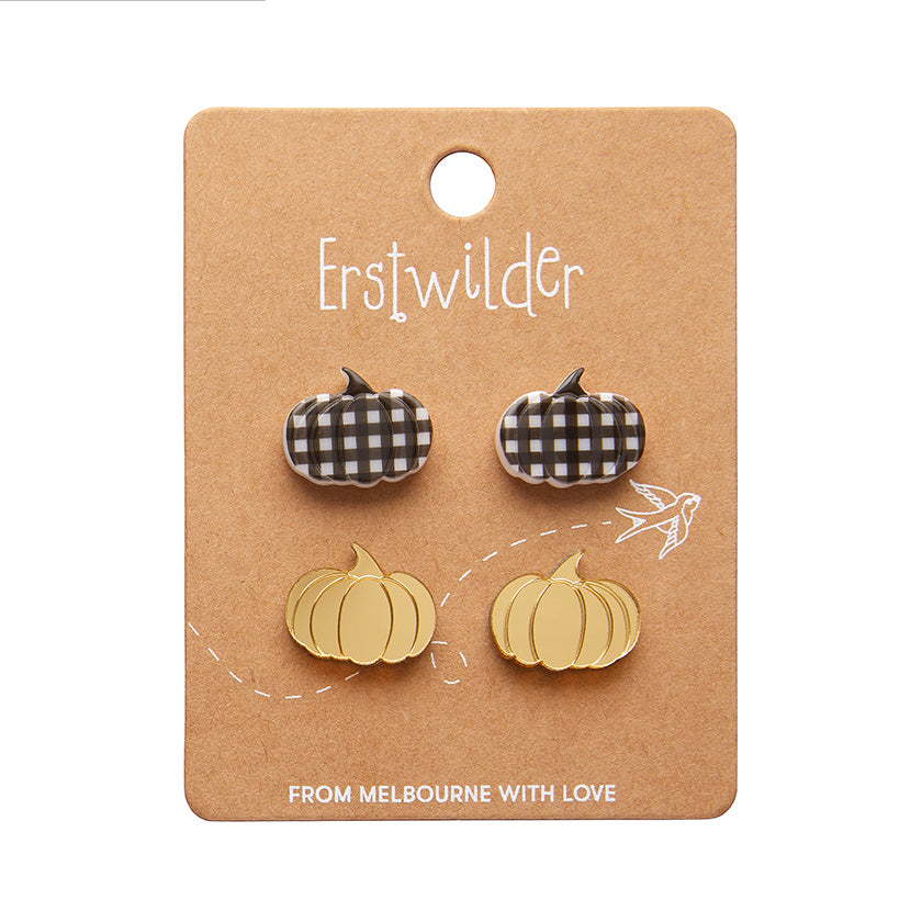 Erstwilder Essentials  Pumpkin Patch Stud Earrings Set (2 Colorways)