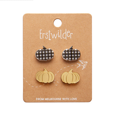 Erstwilder Essentials  Pumpkin Patch Stud Earrings Set (2 Colorways)