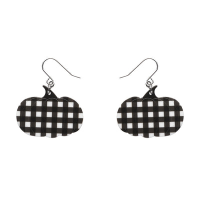 Erstwilder Essentials Pumpkin Gingham Drop Earrings (2 Colorways)