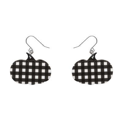 Erstwilder Essentials Pumpkin Gingham Drop Earrings (2 Colorways)