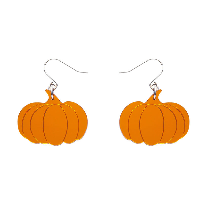 Erstwilder Essentials Pumpkin Mirror Drop Earrings (2 Colorways)