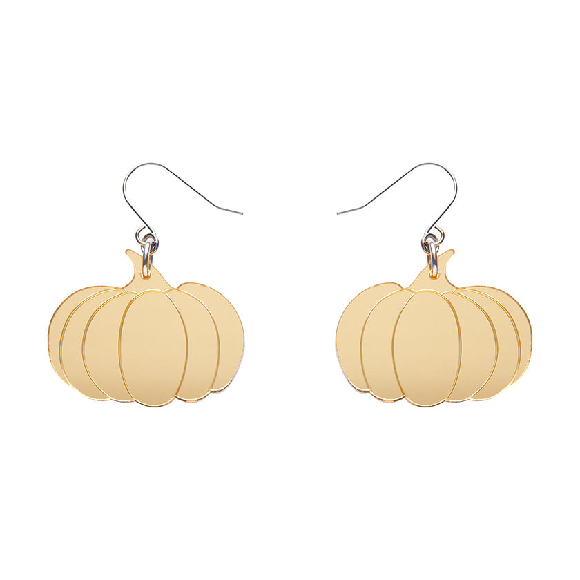 Erstwilder Essentials Pumpkin Mirror Drop Earrings (2 Colorways)