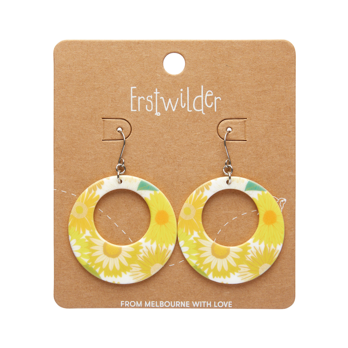 Erstwilder X Jocelyn Circle Drop Earrings (3 Colorways)