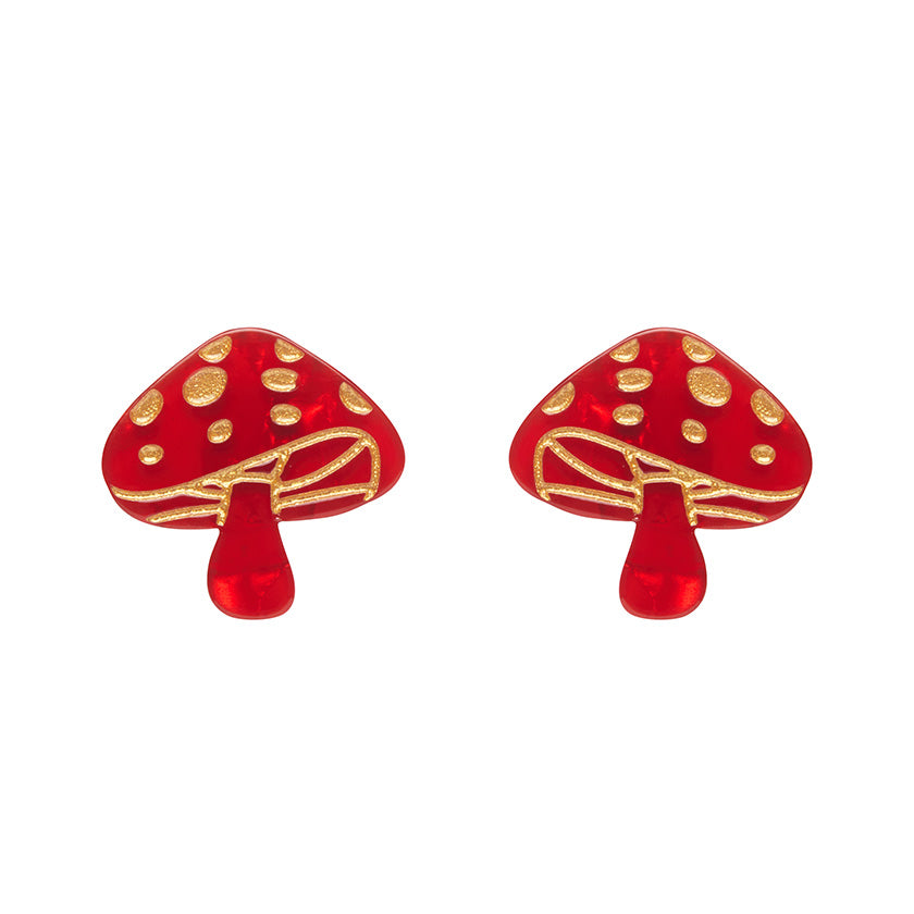 Erstwilder Essentials X Fluer Harris Mushroom Stud Earrings (2 Colorways)