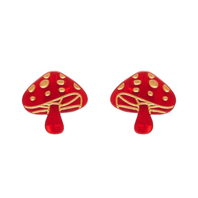 Erstwilder Essentials X Fluer Harris Mushroom Stud Earrings (2 Colorways)