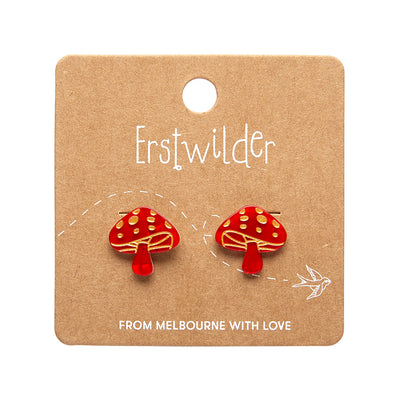 Erstwilder Essentials X Fluer Harris Mushroom Stud Earrings (2 Colorways)