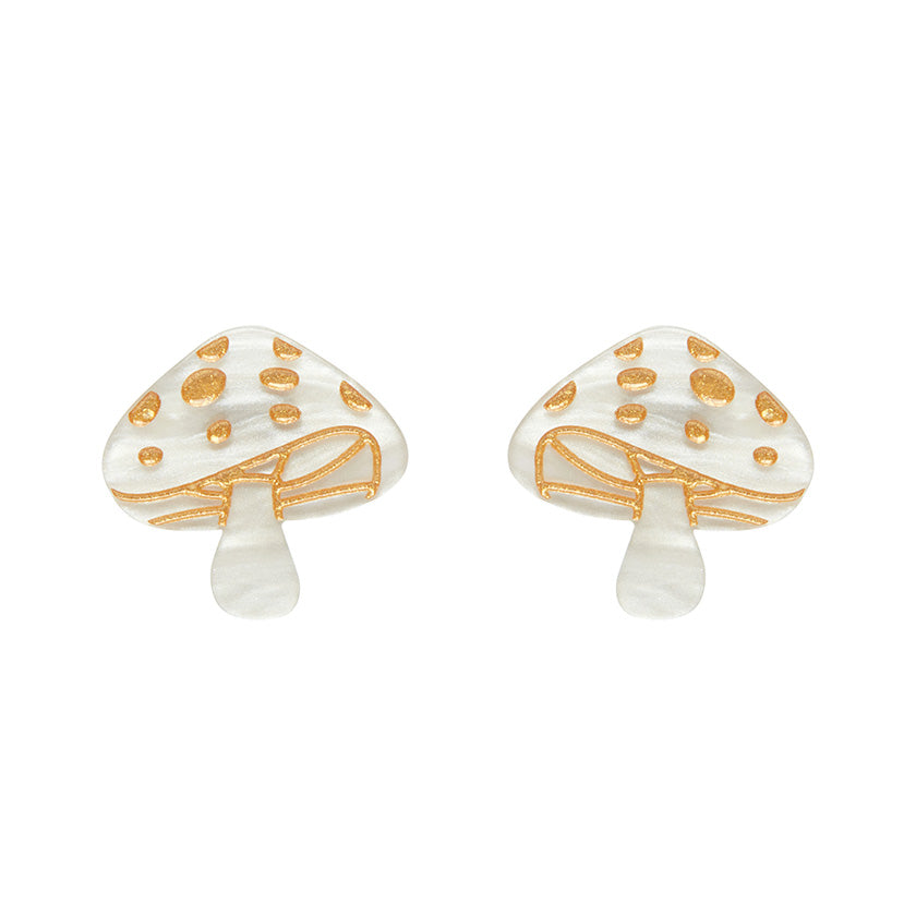 Erstwilder Essentials X Fluer Harris Mushroom Stud Earrings (2 Colorways)