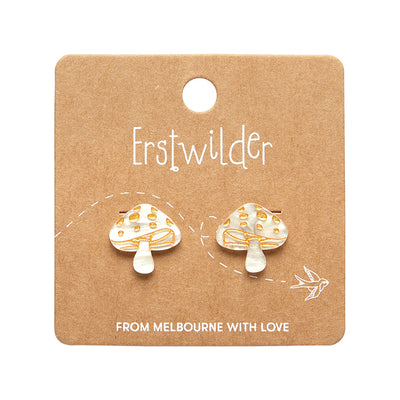Erstwilder Essentials X Fluer Harris Mushroom Stud Earrings (2 Colorways)