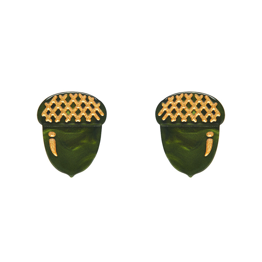 Erstwilder Essentials X Fluer Harris Acorn Stud Earrings (2 Colorways)
