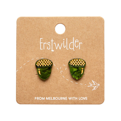 Erstwilder Essentials X Fluer Harris Acorn Stud Earrings (2 Colorways)