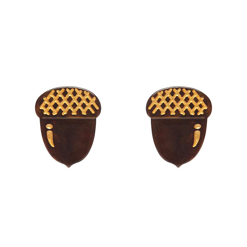 Erstwilder Essentials X Fluer Harris Acorn Stud Earrings (2 Colorways)